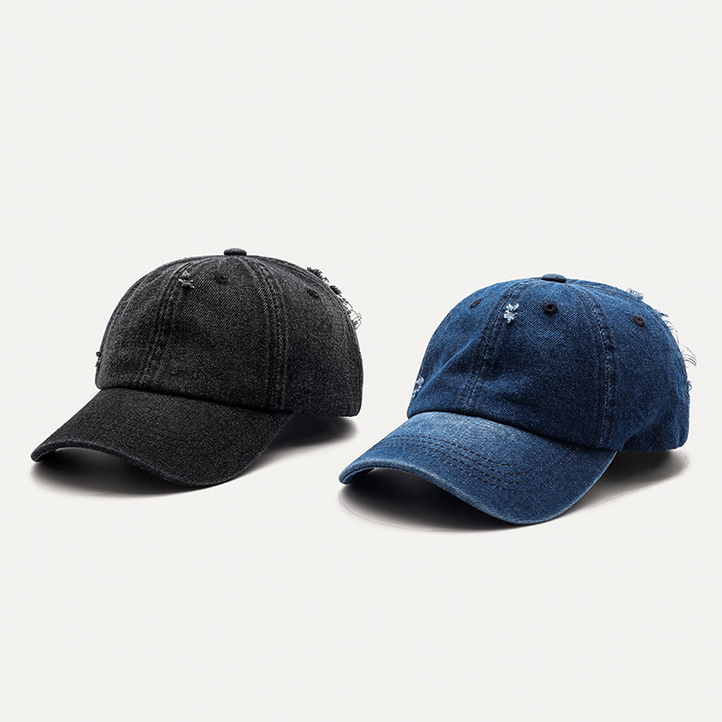 Denim Hole Washed Baseball Cap JSN0729 4 10 1